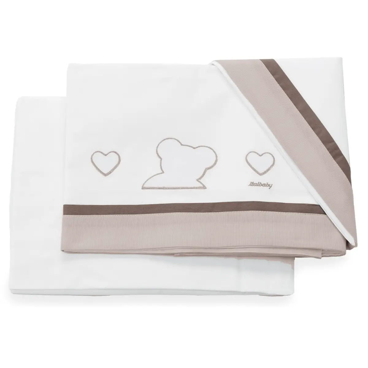 Set Lenzuola Lettino Italbaby Matisse 3 Pezzi Cotone - lenzuolini