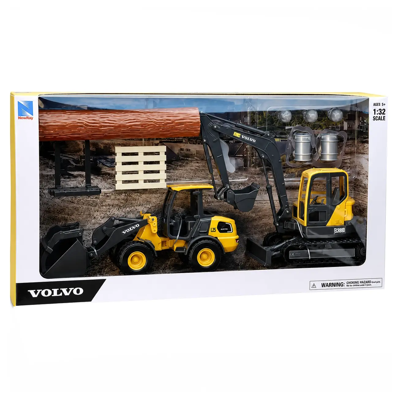 Volvo Playset Con Accessori Scala 1:18 - auto