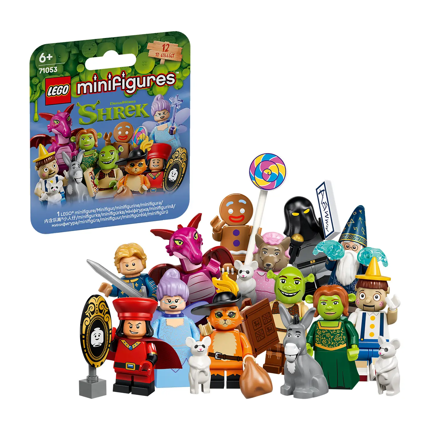 LEGO Minifigures Shrek 71053 Mystery Box 7 Pezzi - lego