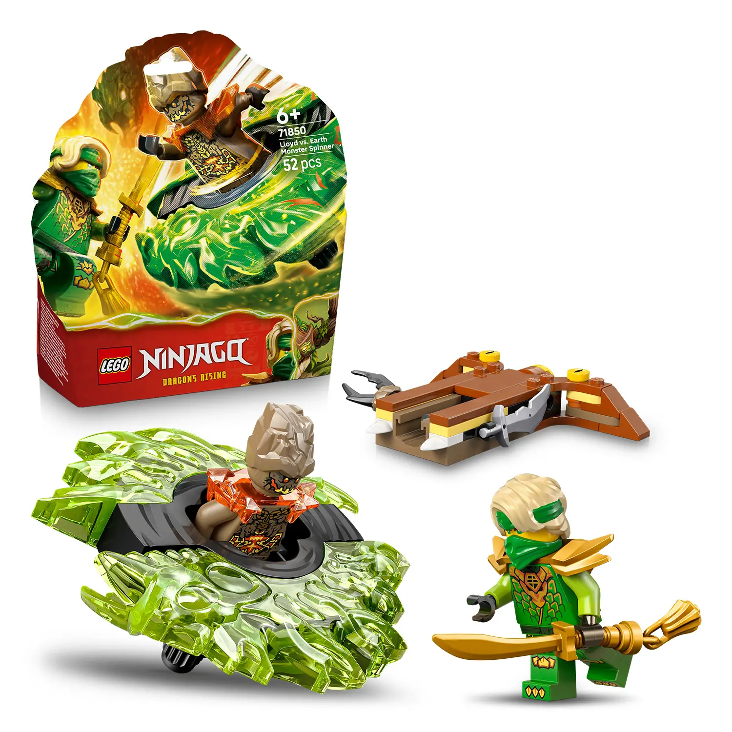Lego Ninjago - Lloyd Contro Spinner Mostro Della Terra 71850 - lego