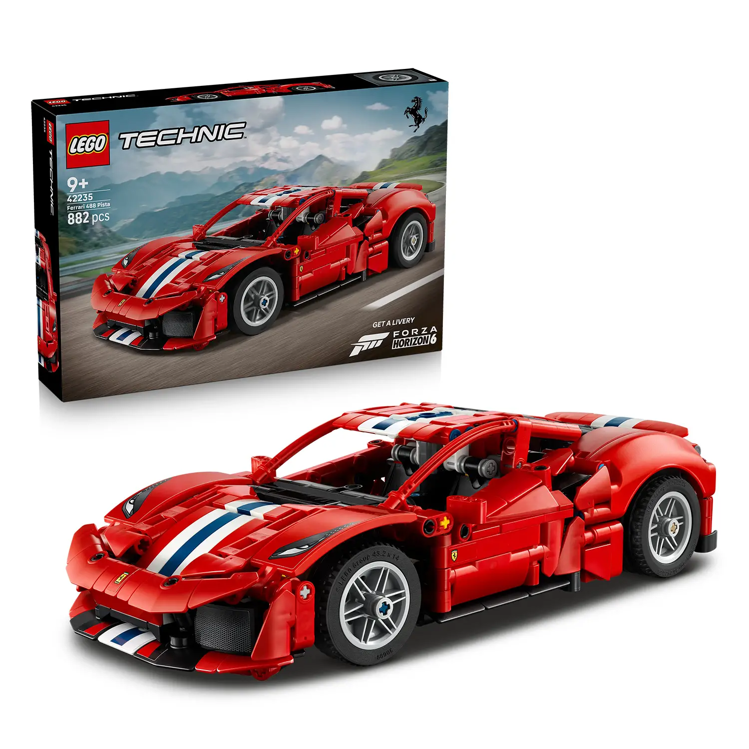 LEGO Technic Auto Ferrari 488 Pista 42235 - 882 Pezzi - lego