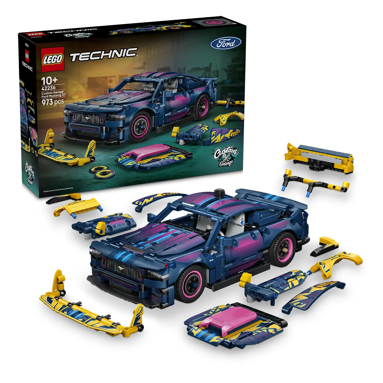 LEGO Auto Ford Mustang GT Custom Garage 42236 - 973 Pezzi - lego