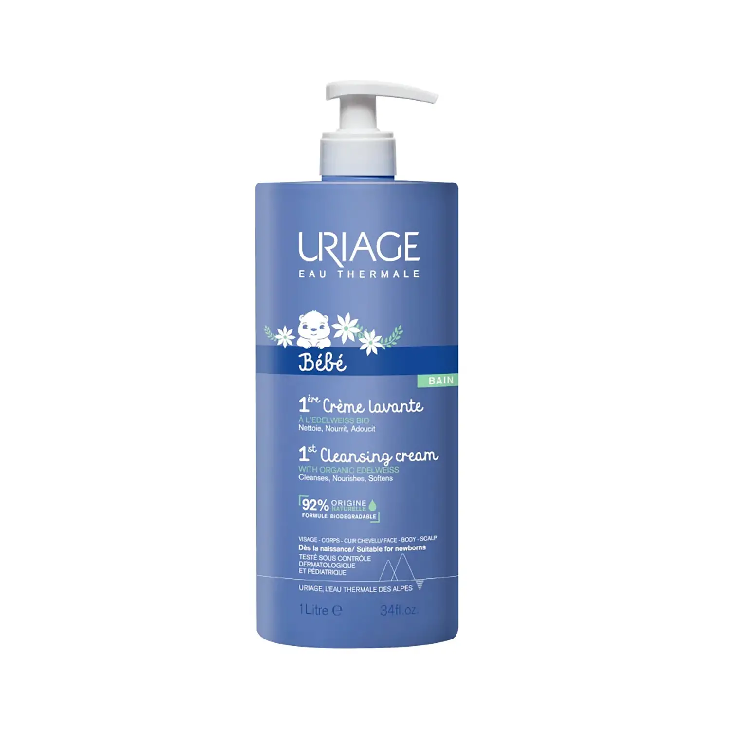 Uriage Bebè Crema Lavante Detergente 1L - cosmesi e igiene