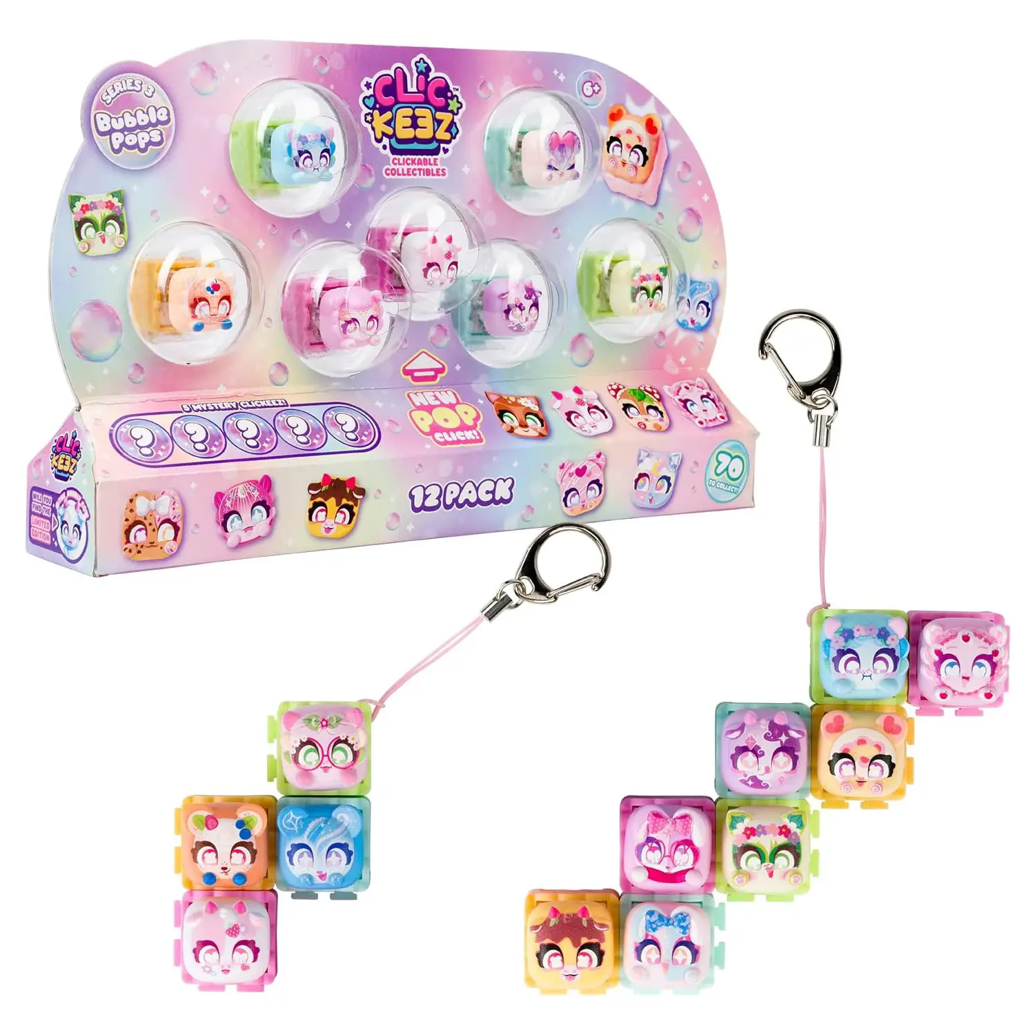 Goliath Clickeez Bubble Pops 12 Pezzi Serie 3 - collezionabili bambina