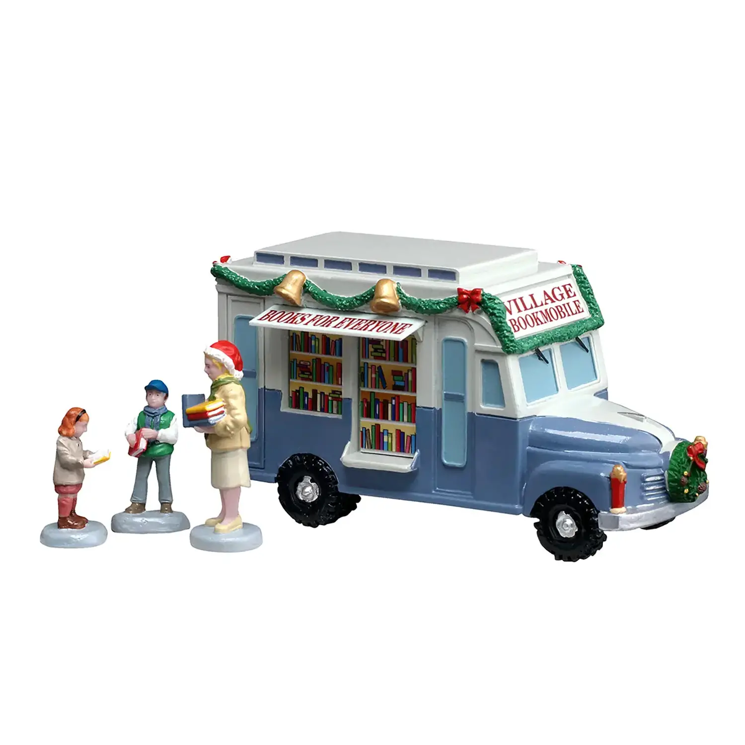 Lemax Bookmobile 63819 – Biblioteca Mobile Natalizia in Resina - scene e villaggi
