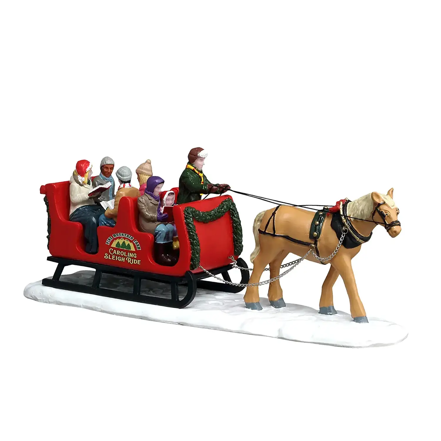 Lemax Caroling Sleigh Ride 63820 – Slitta Natalizia con Cantori in Resina - scene e villaggi