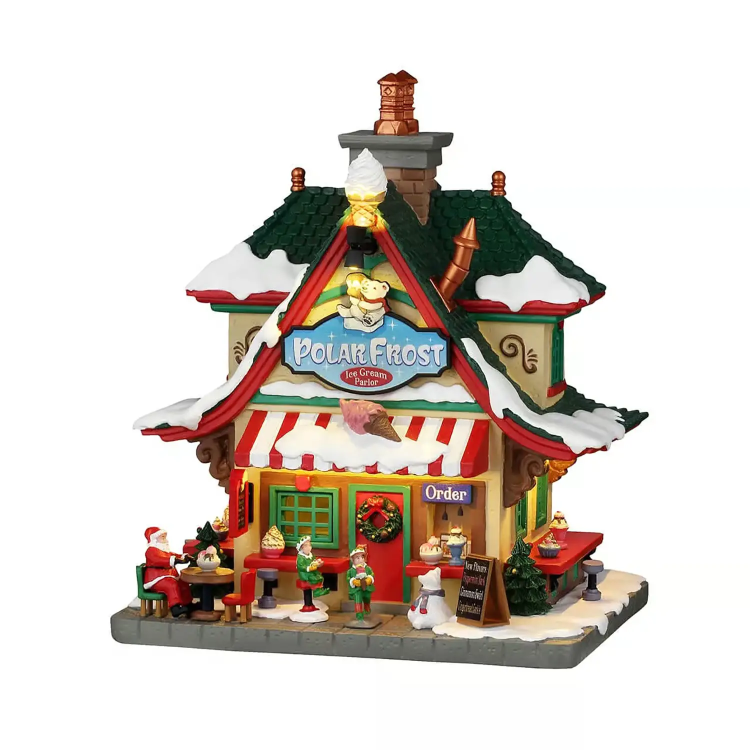 Lemax Polar Frost Ice Cream Parlor 65531 – Gelateria Luminosa Santa’s Wonderland - scene e villaggi
