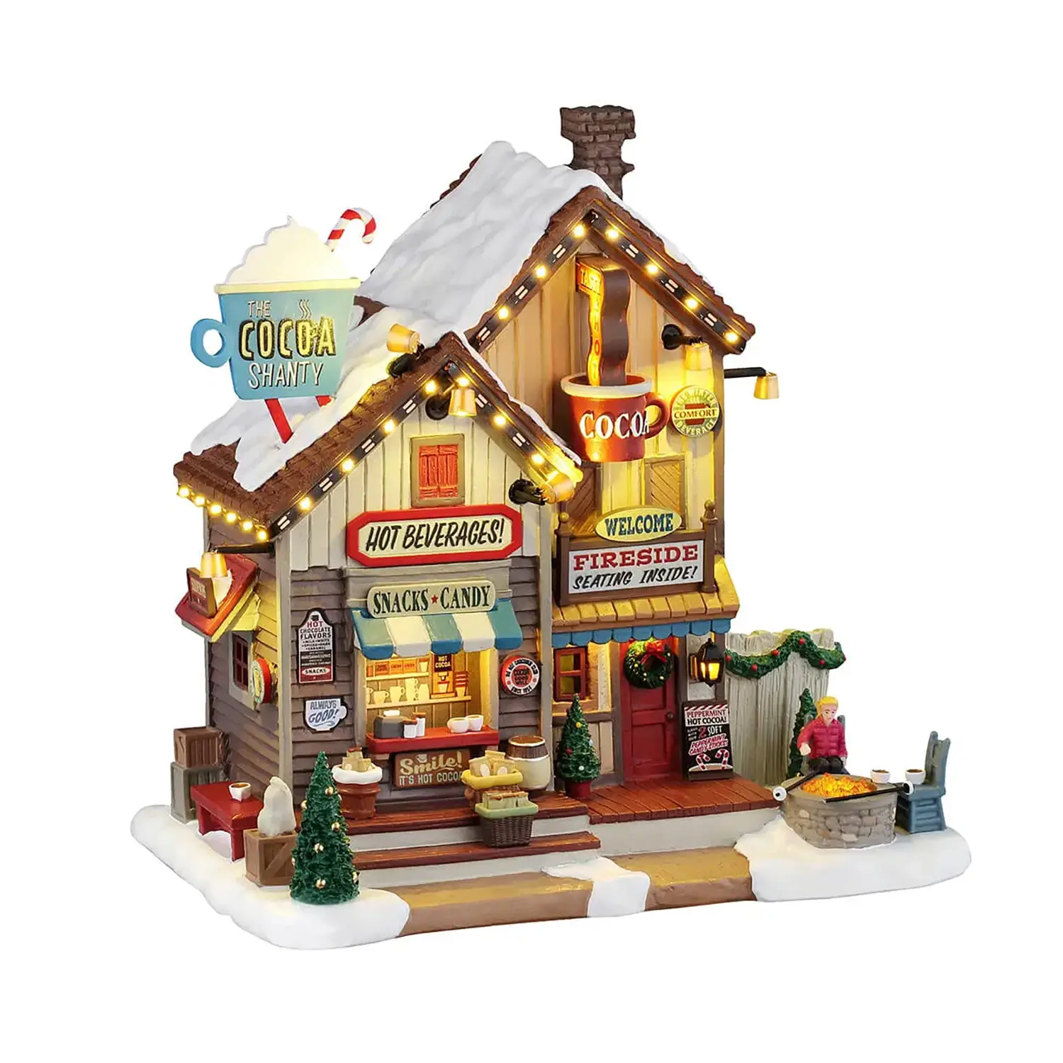 Lemax The Cocoa Shanty 65528 – Chiosco della Cioccolata Calda Luminoso - scene e villaggi