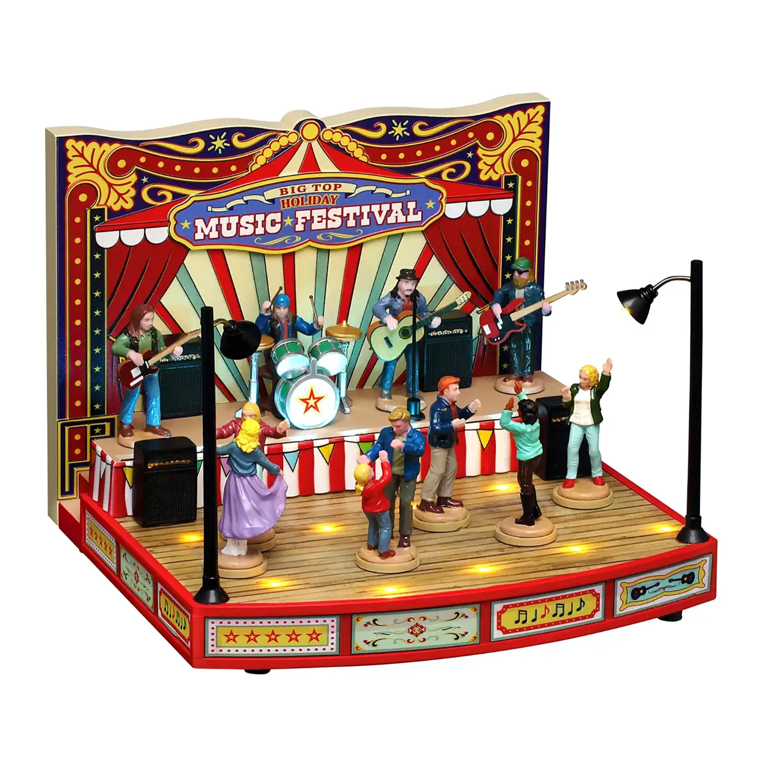 Lemax Big Top Holiday Music Festival 64632 – Festival Natalizio Animato con Luci e Musica - scene e villaggi