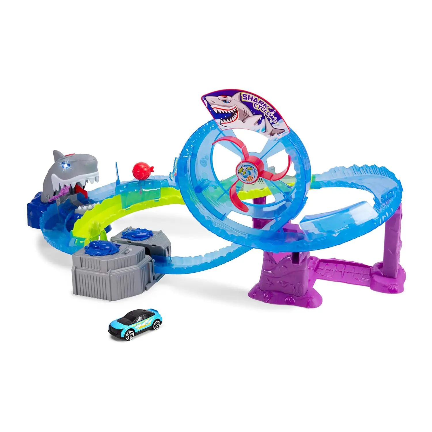 White Shark Pista Auto Con Luci e Suoni - play set