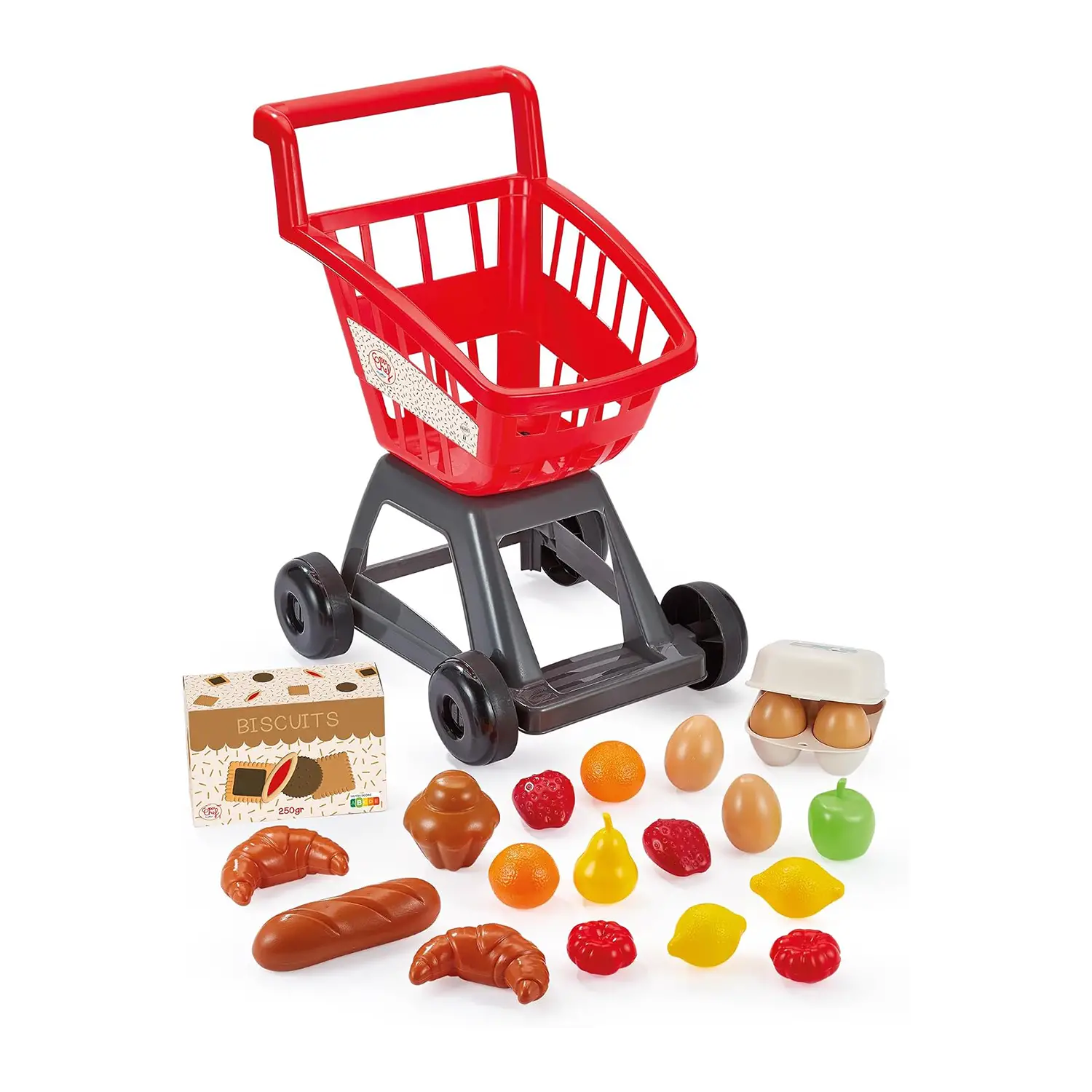 Carrello Della Spesa con Accessori - Alimenti, mercatini, stoviglie