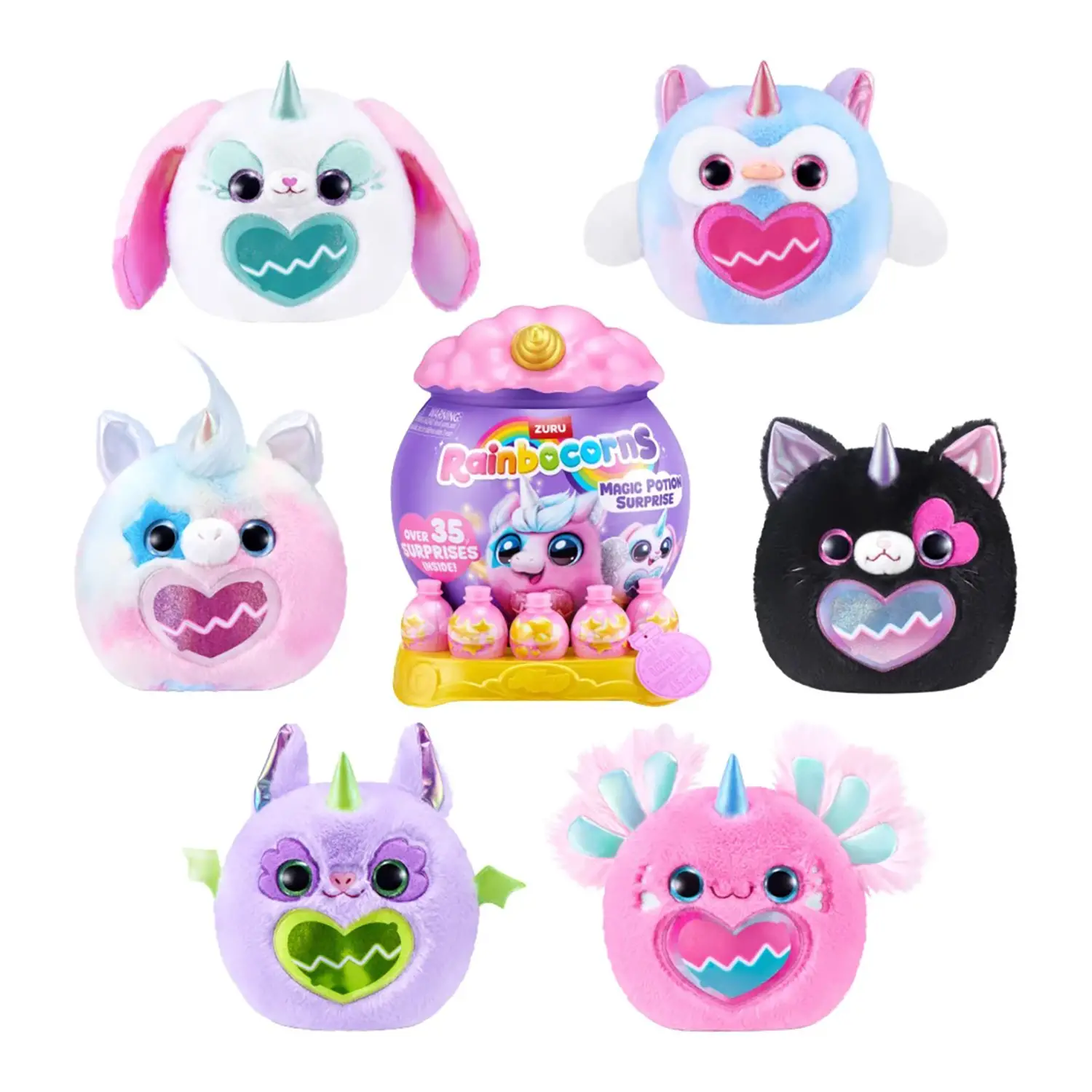 Rainbocorns Large Magicorn S1 Peluche a Sorpresa - collezionabili bambina