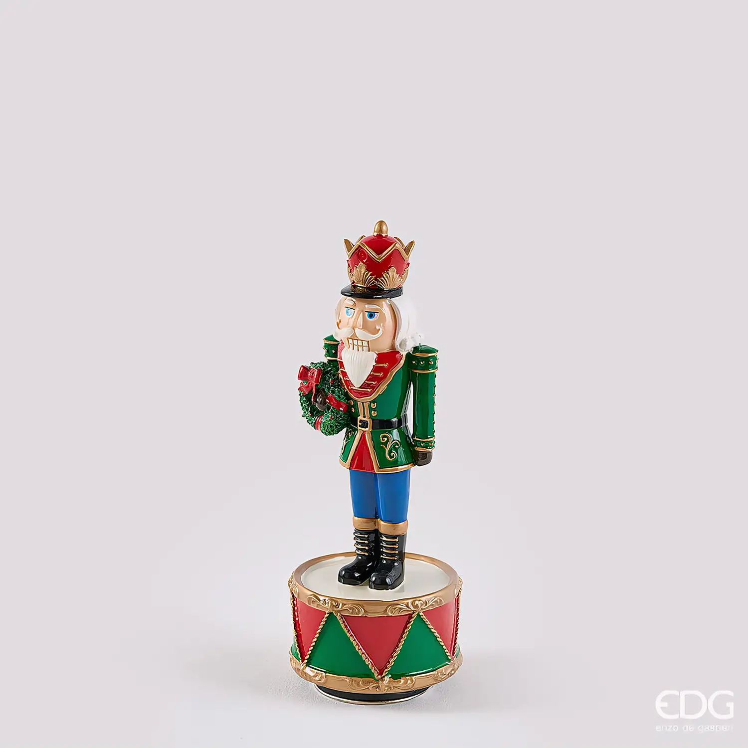 EDG Carillon Soldatino Schiaccianoci Natale H22 cm - schiaccianoci