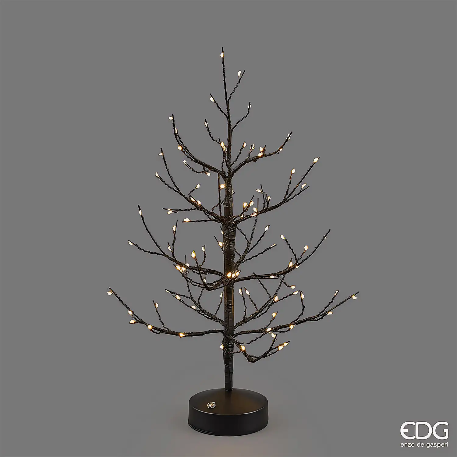 Natale Albero Led Faggio 90miniled H.45 D.10 C6 Black - alberi led di design