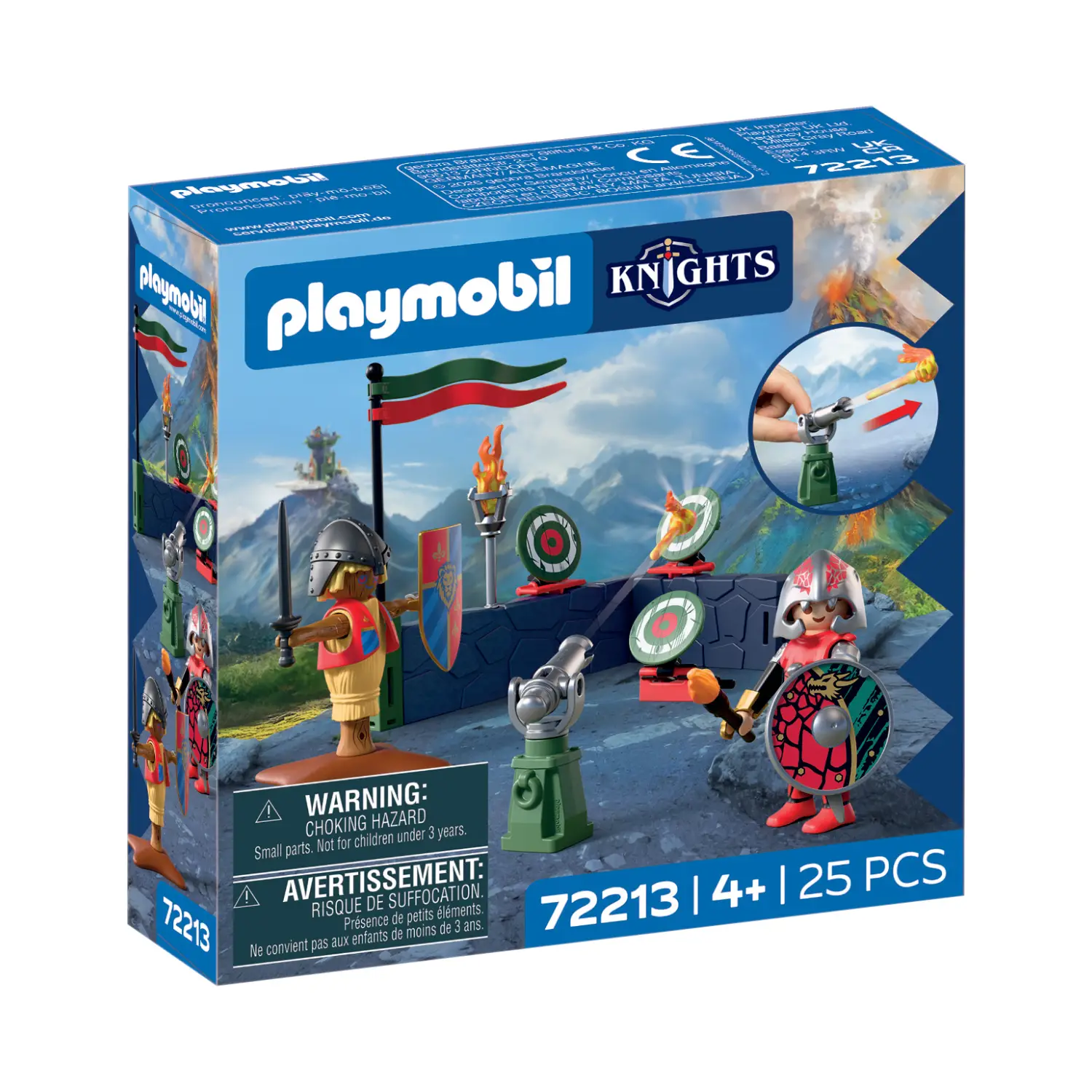 Playmobil 72213 Addestramento Cavaliere del Drago con Cannone e Bersagli - playmobil