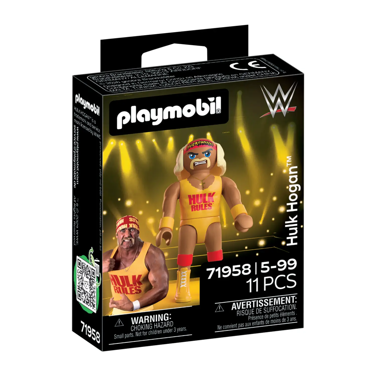 Playmobil 71958 WWE Hulk Hogan con Accessori Rimovibili e Supporto - playmobil