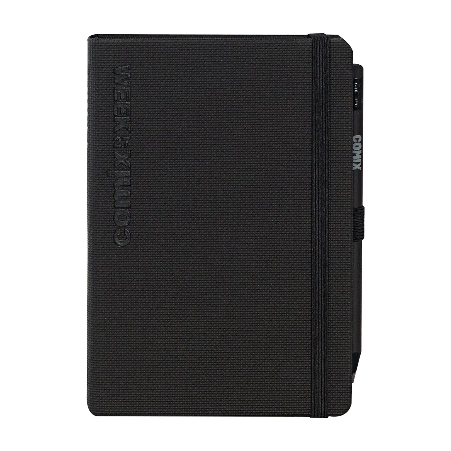 Agenda Comix 2027 Settimanale Medium Nera Texture 12 Mesi - agende