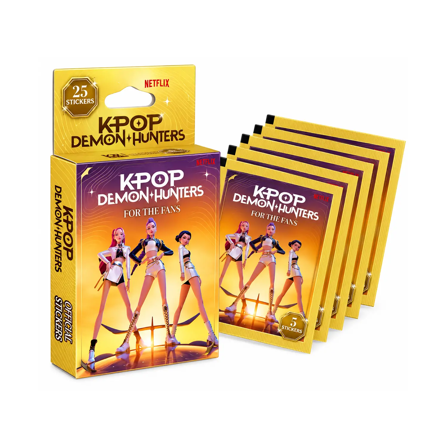 K-Pop Demon Hunters For The Fans Pack 5 Bustine Con 5 Figurine Incluse - collezionabili bambina