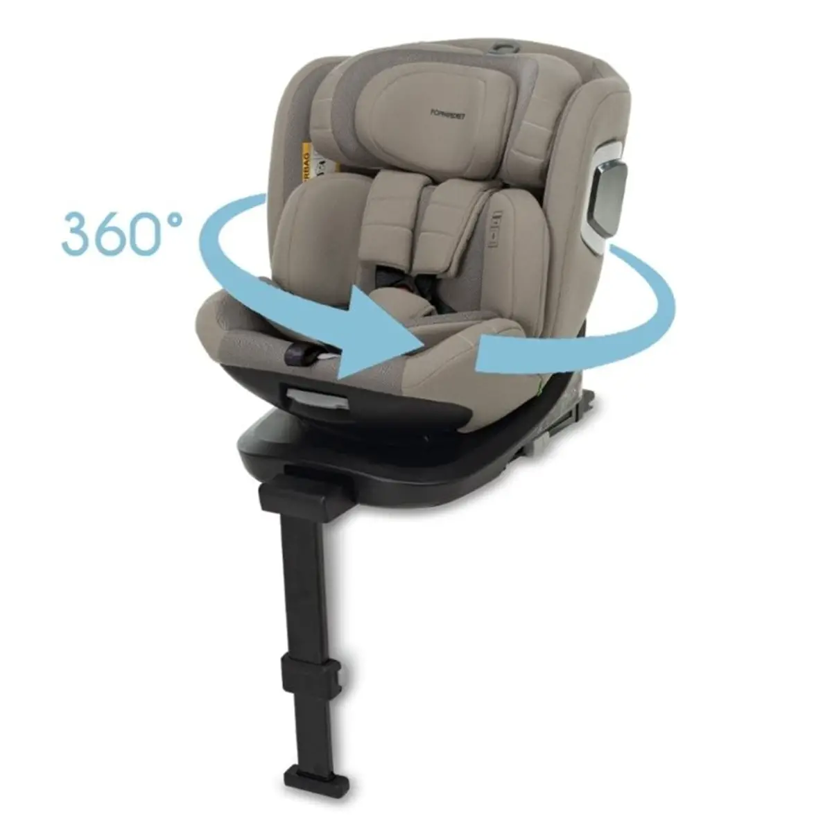 Foppapedretti Seggiolino Auto Iturn Pro i-Size con Seduta Girevole 40-150 cm Desert - bambini 40-150 cm (0-12 anni)