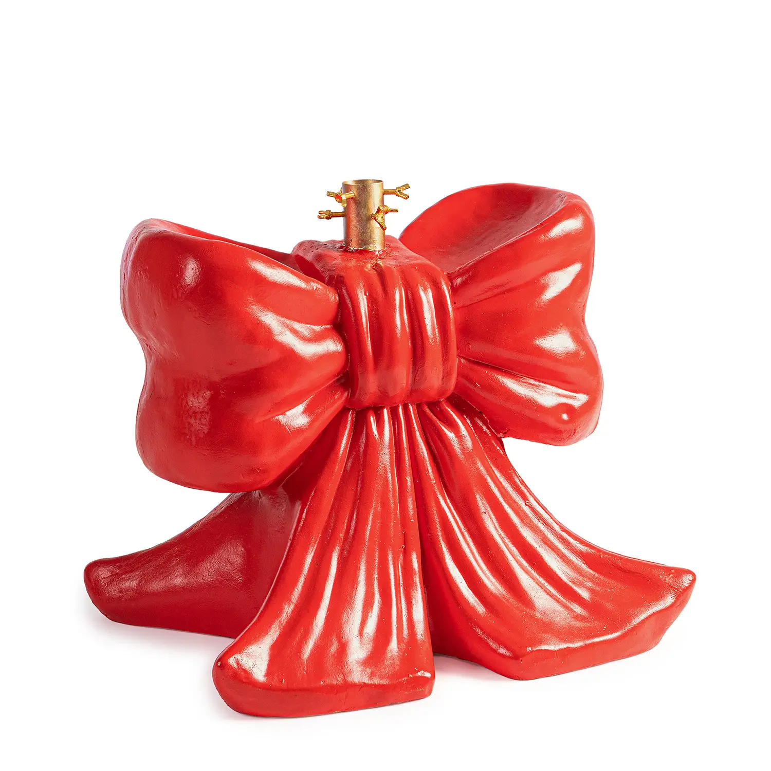 Base Albero Natalizio Fiocco Rosso 44 cm per Alberi da 150 180 e 210 cm - basi albero