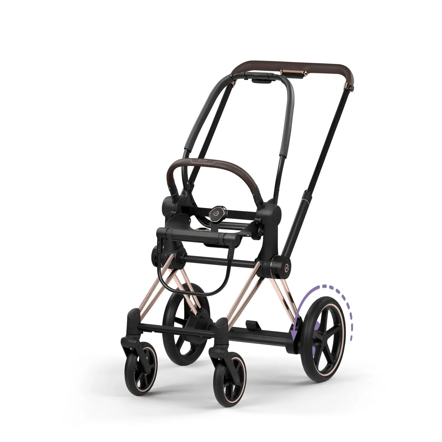 Cybex e-Priam Telaio Elettrico con e-Power e Dondolio Rosegold - trio e modulari