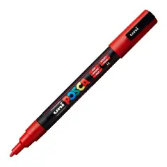 Pennarello Uni Posca - Punta Fine 0,9-1,3 mm – Rosso