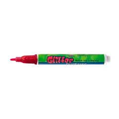 Pennarello per Tessuti - Punta 3 mm - Rosso Glitter | Marker Permanente per Stoffa