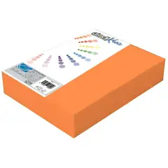 Risma Cartoncino Liscio-Ruvido A4 Giodikrea – Arancio – 50 Fogli