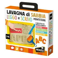 Lavagna di Sabbia Leggo e Scrivo Montessori