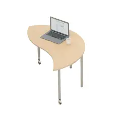 Tavolo Mila Onda con Ruote H 71 cm – Tavolo Scolastico per Ambienti Didattici Innovativi