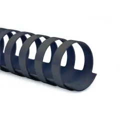 Dorsi Spirale Plastici Diametro 14mm. 100 Pezzi Nero