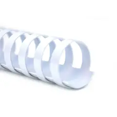 DORSI SPIRALE PLASTICI DIAM. 22MM - 50 PZ. BIANCO