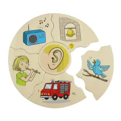 Puzzle “I 5 Sensi” – Gioco Educativo in Legno