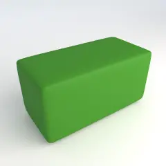 Pouf Ecopelle Ignifugo 2 Posti H 40 Verde  Per Un Ambiente Scolastico Innovativo