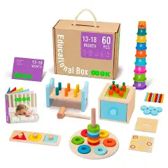 Giocattoli Educativi Multisensoriali per Bambini 13-18 Mesi – Metodo Montessori