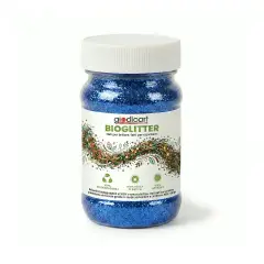 Brillantini Ecologici in Cellulosa Riciclata, Bio-Glitter Grana Fine 100 Gr. Blu
