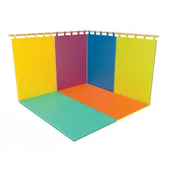 Protezione Murale Morbida Bicolore Lime-Verde