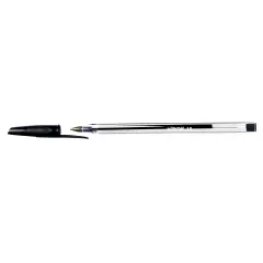 Penna a Sfera Crystal Nera 1.0mm Con Cappuccio – Confezione 50 pz