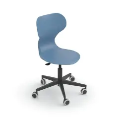 Sedia Mia Lift Regolabile Mis. 4-5-6 - Blu Grigio Per Ambienti Scolastici Innovativi