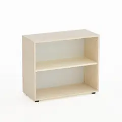 Mobile Kubò Betulla A Giorno H 75 cm Ripiano Magnolia - Conforme CAM