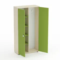 Mobile Scuola Kubò Betulla – Spogliatoio Adulti con Ante Verde Kiwi | Conforme CAM