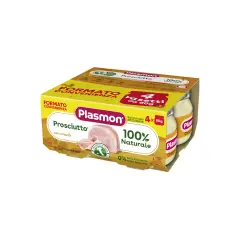 Omogeneizzato di Prosciutto Plasmon - 4x80 Gr - Gusto Delicato e Nutrizione Garantita