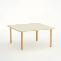 Tavolo Forma Quadrato Cm. 60x60 Misura 1 Magnolia per Nidi D'infanzia - Conforme CAM