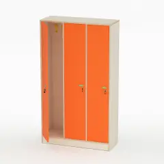Mobile Scuola Spogliatoio Insegnante Forma Ante Arancio - Conforme CAM