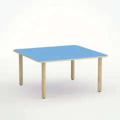 Tavolo Forma Quadrato H 46 cm – Misura 1 - Blu Orizzonte - Conforme CAM