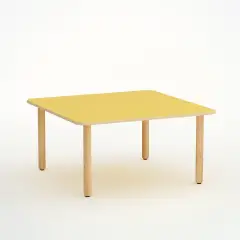 Tavolo Forma Quadrato H 52 cm – Misura 2 - Giallo - Conforme CAM