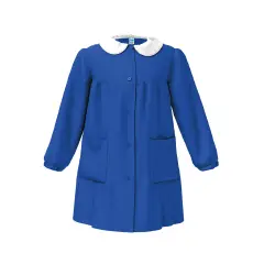 Grembiule Bambina Scuola Senza Ricamo Blu 10 Anni