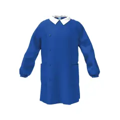 Grembiule Bambino Scuola Senza Ricamo Blu 8 Anni