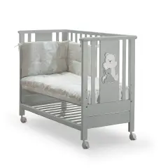 INSIEME CULLA LETTO DIVANETTO GRIGIO PERLA
