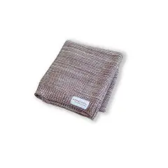 Bamboom Coperta Estiva Lavorata a Maglia 75x100 cm – Bric White Melange